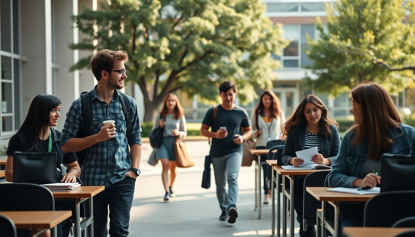 Structured study materials and learning resources on a desk