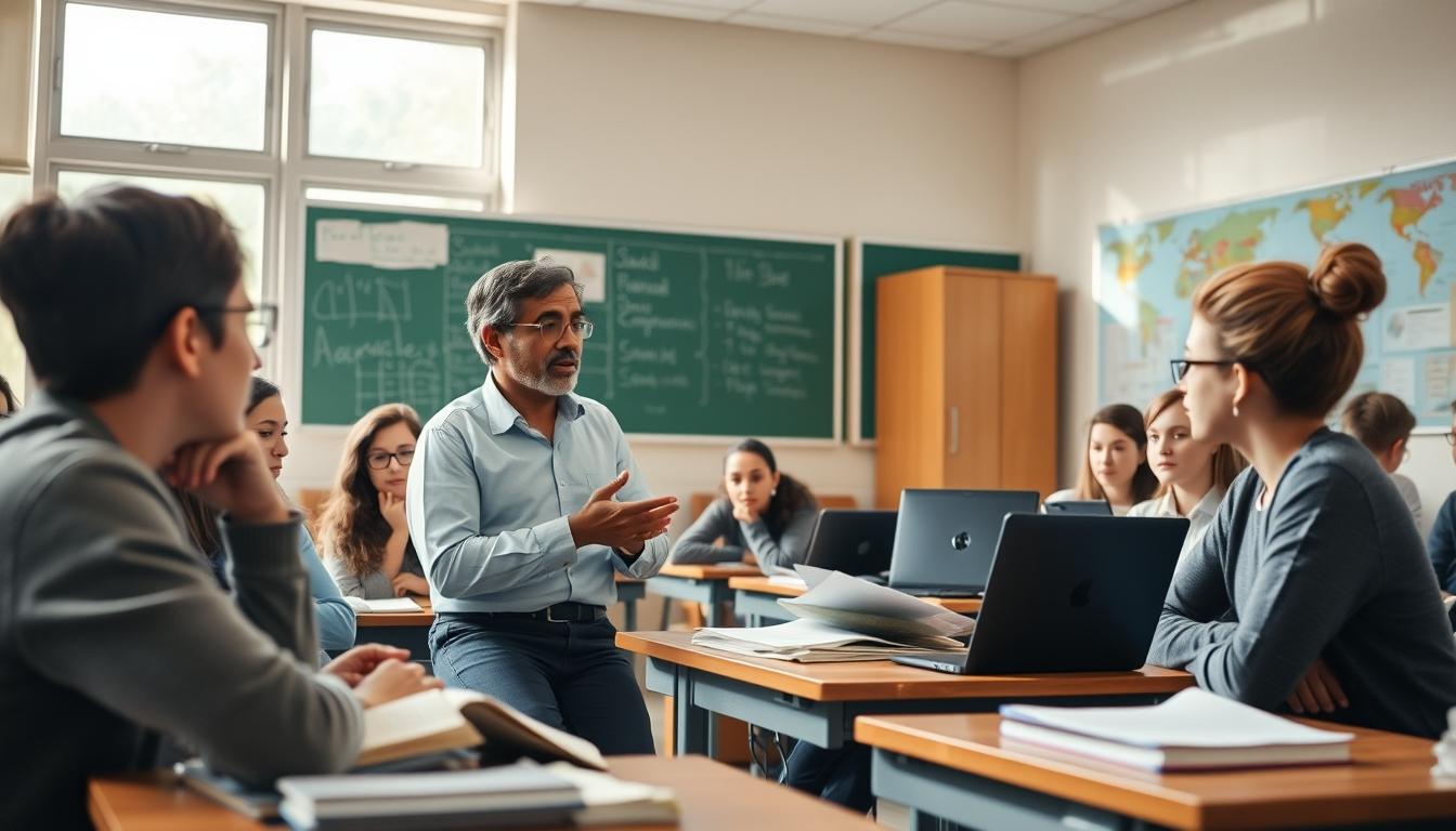 Students collaborating in study space